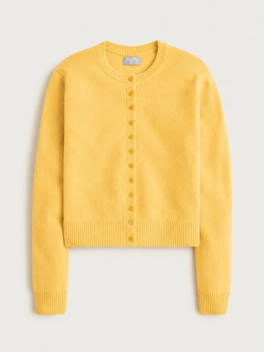 J. Crew Perfect Cashmere Cardigan Warm Marigold Small #A3746
